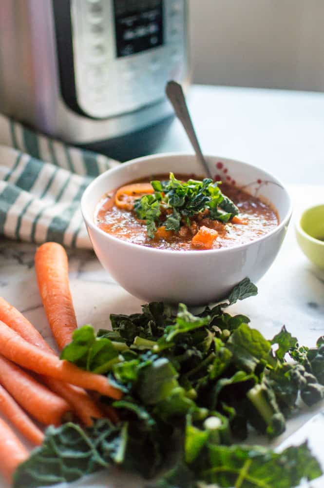 One of the veggie-loaded whole30 soup recipes made with lots of healthy and tasty ingredients