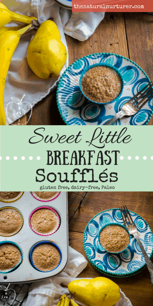 Sweet Little Breakfast Soufflés collage of two images with text overlay