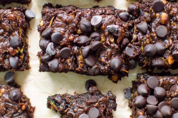 These Gluten Free Brownies (with zucchini) are so fudgy, chocolatey and delicious that no one will ever suspect that they’re healthy! Vegan and flourless with Paleo option!