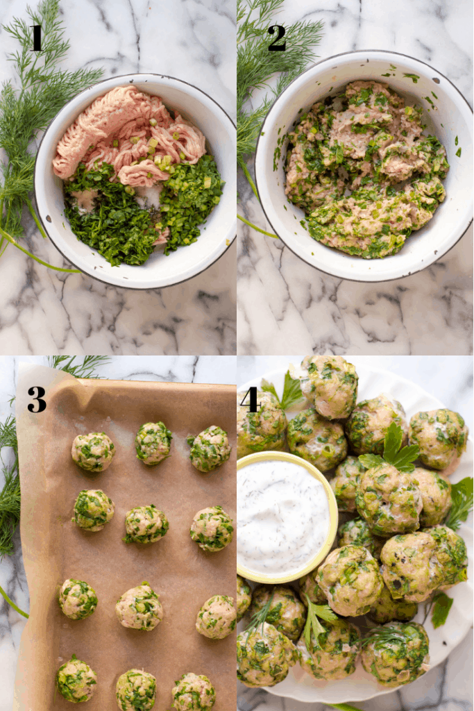 a step-by-step guide to making healthy turkey meatballs 
