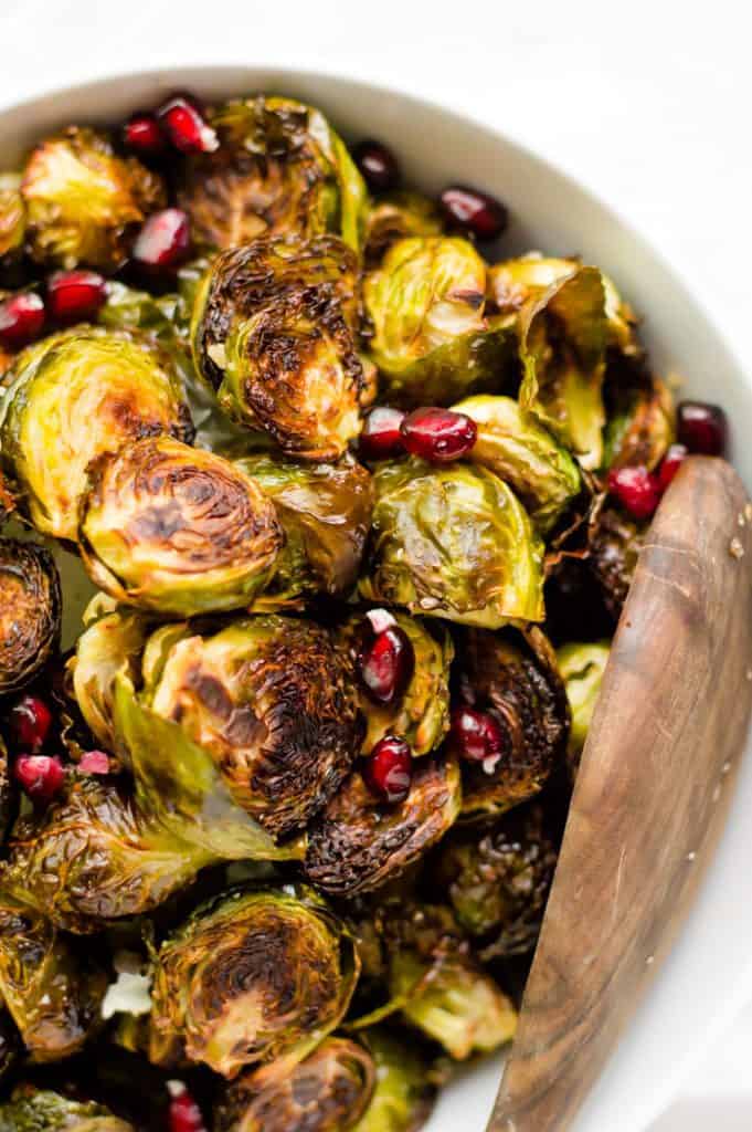 bowl of roasted Brussel sprouts