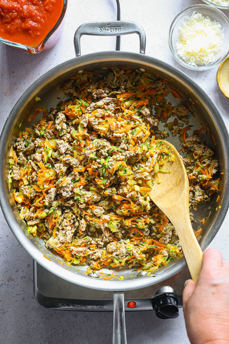 Weeknight Veggie-Loaded Turkey Skillet Lasagna - The Natural Nurturer