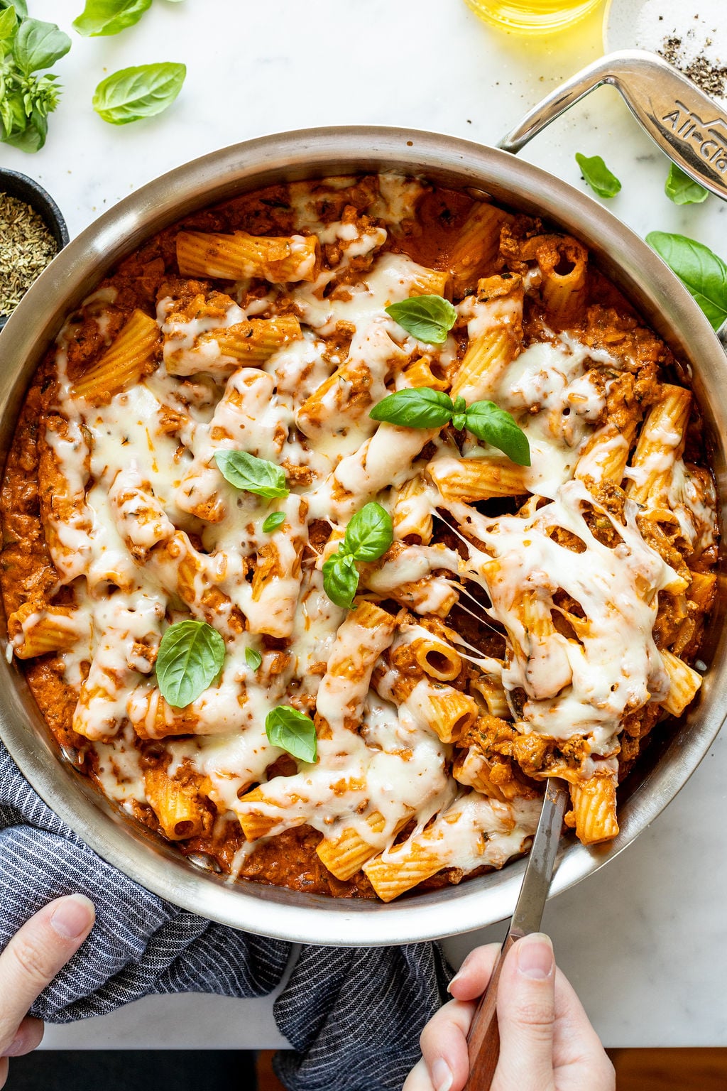 Ground Beef Zucchini Pasta Casserole - The Natural Nurturer
