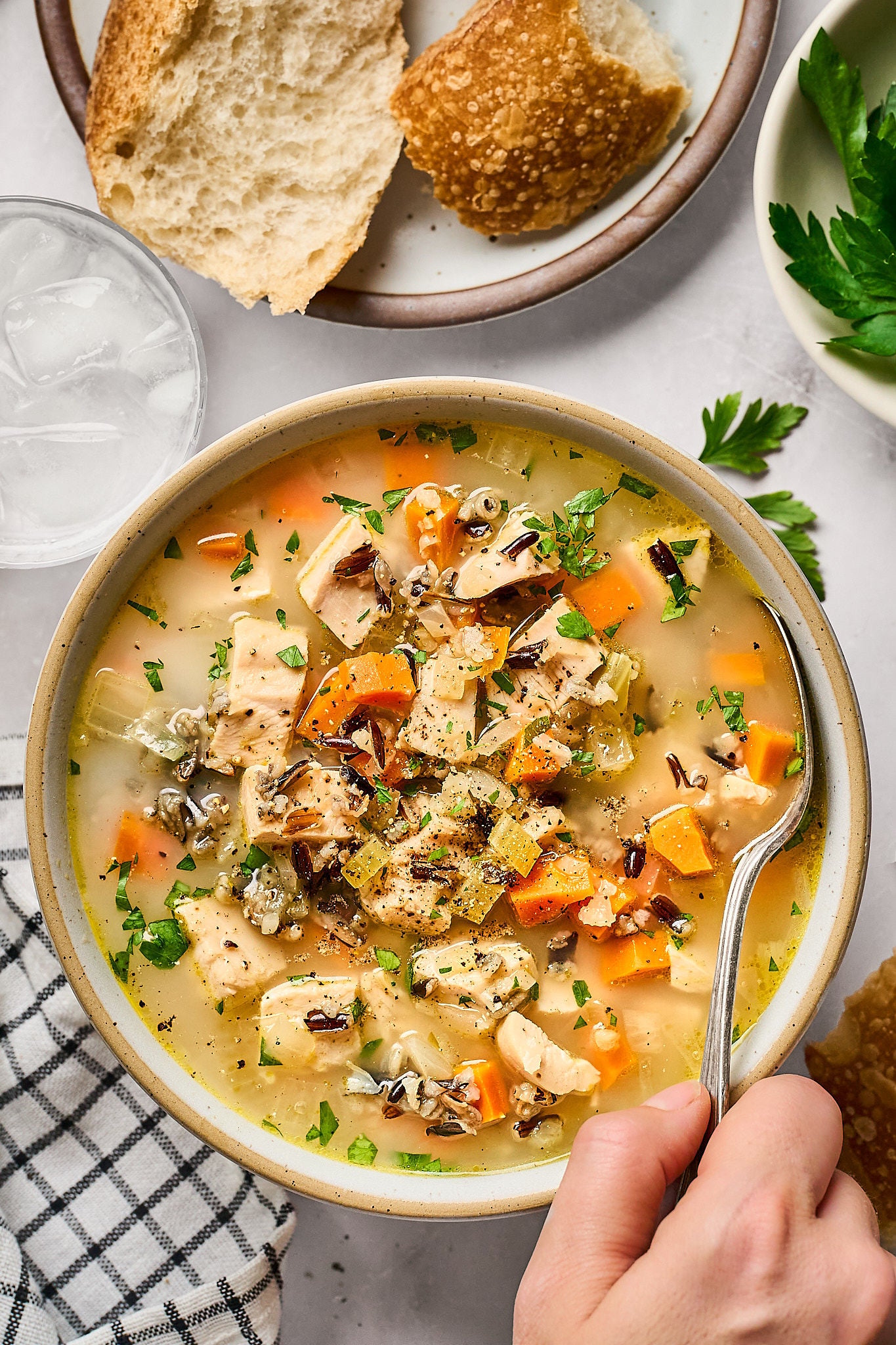 Slow Cooker Chicken and Wild Rice Soup (dairy-free) - The Natural Nurturer
